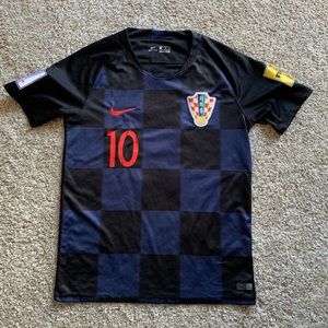 RARE Nike Luka Modric #10 Croatia 2018 World Cup Away Soccer Jersey Men’s Size M